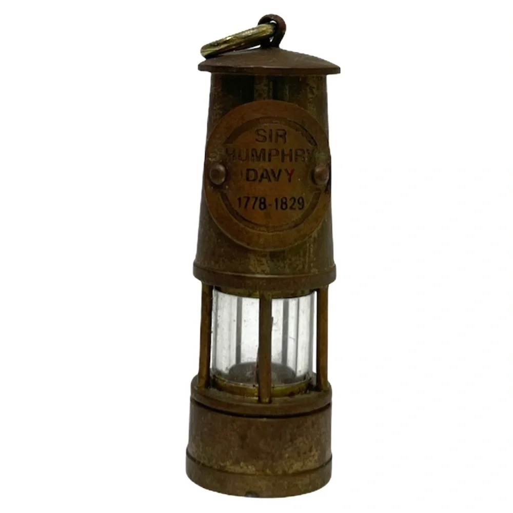Vintage Rare Miniature Miners Safety Lamp England